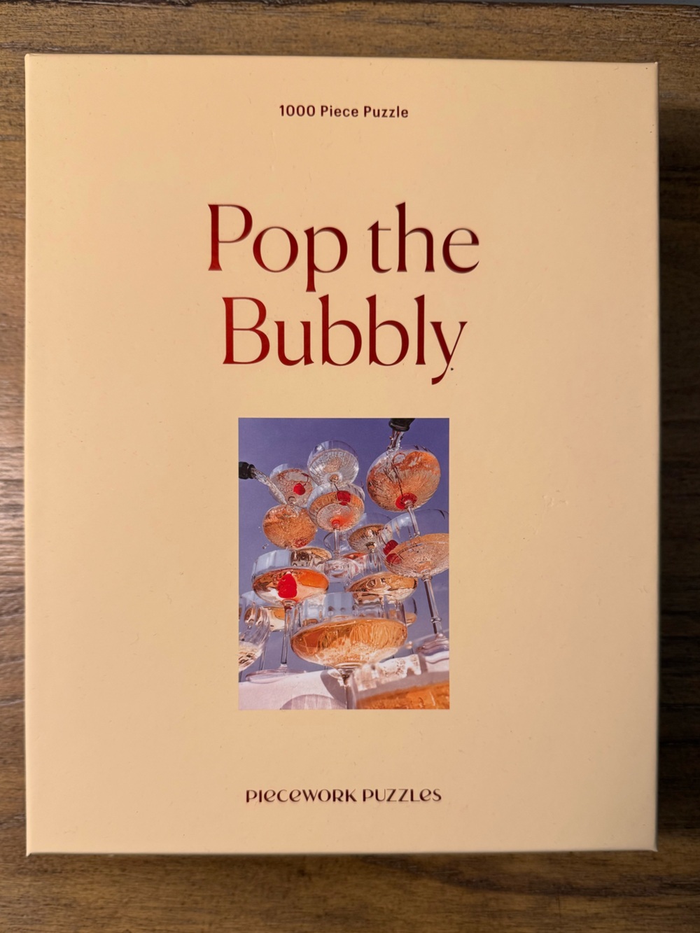 Pop the Bubbly Jigsaw Puzzle - Cream Box by